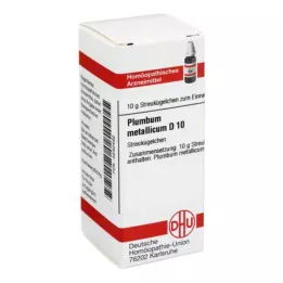 PLUMBUM METALLICUM D 10 globulí, 10 g