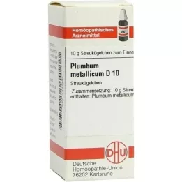 PLUMBUM METALLICUM D 10 globulí, 10 g