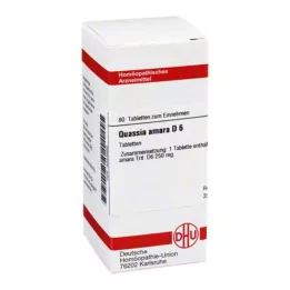 QUASSIA D 6 tablet, 80 ks