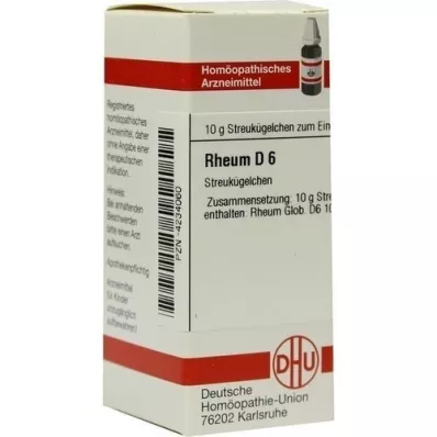 RHEUM D 6 globulí, 10 g