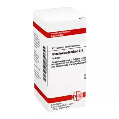 RHUS TOXICODENDRON C 6 tablet, 80 ks