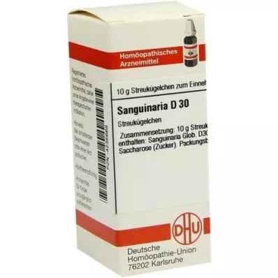 SANGUINARIA D 30 globulí, 10 g