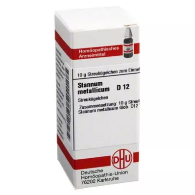 STANNUM METALLICUM D 12 globulí, 10 g