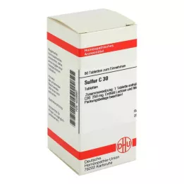 SULFUR C 30 tablet, 80 ks