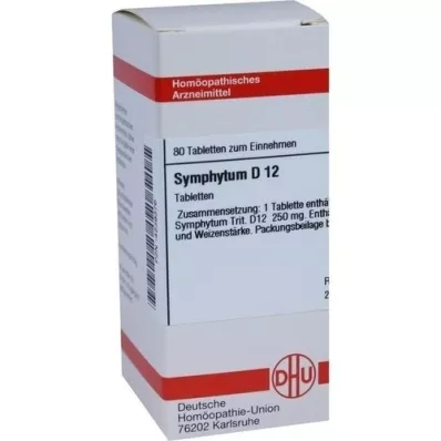 SYMPHYTUM D 12 tablet, 80 ks