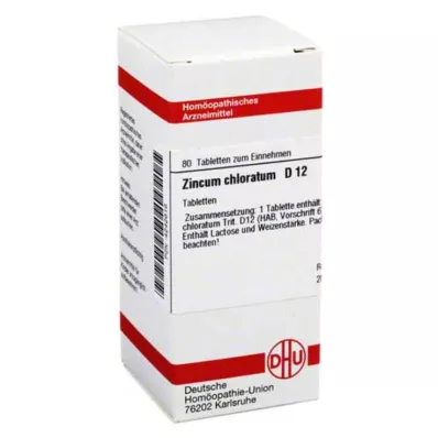 ZINCUM CHLORATUM D 12 tablet, 80 ks ZINCUM CHLORATUM D 12 tablet, 80 ks