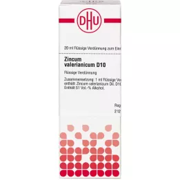 ZINCUM VALERIANICUM D 10 Ředění, 20 ml