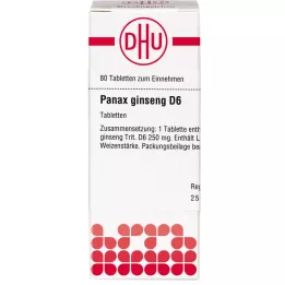 PANAX GINSENG D 6 tablet, 80 ks