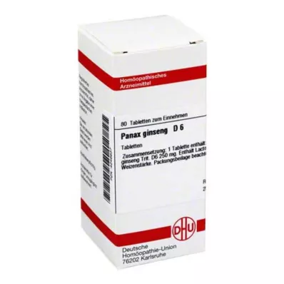 PANAX GINSENG D 6 tablet, 80 ks