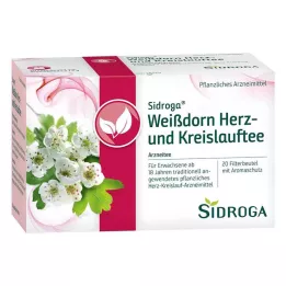 SIDROGA Filtrační balení hlohového čaje na srdce a krevní oběh, 20X1,5 g