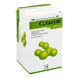 COTAZYM 20 000 pelet potahovaných enterálními kapslemi, 100 ks