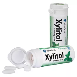 MIRADENT Žvýkačky Xylitol Spearmint, 30 ks