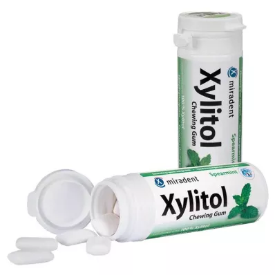 MIRADENT Žvýkačky Xylitol Spearmint, 30 ks