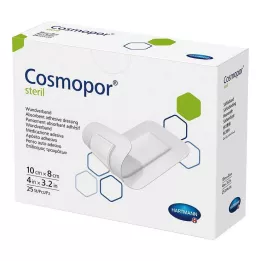 COSMOPOR sterilní obvaz na rány 8x10 cm, 25 ks