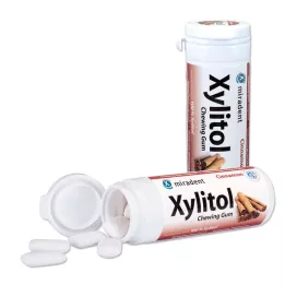 MIRADENT Žvýkačky Xylitol Cinnamon, 30 ks
