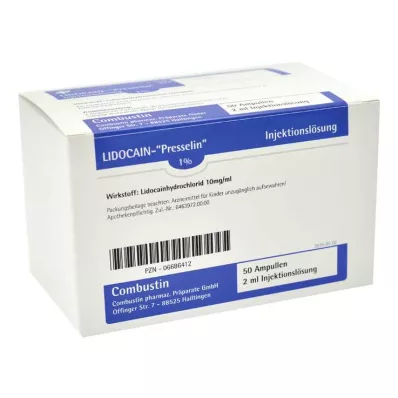 LIDOCAIN PRESSELIN 1% injekční roztok, 100X2 ml