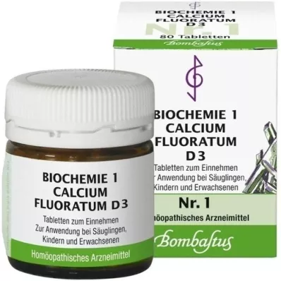 BIOCHEMIE 1 Calcium fluoratum D 3 tablety, 80 ks