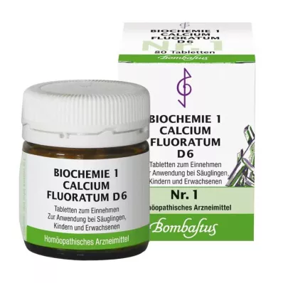 BIOCHEMIE 1 Calcium fluoratum D 6 tablet, 80 ks BIOCHEMIE 1 Calcium fluoratum D 6 tablet, 80 ks