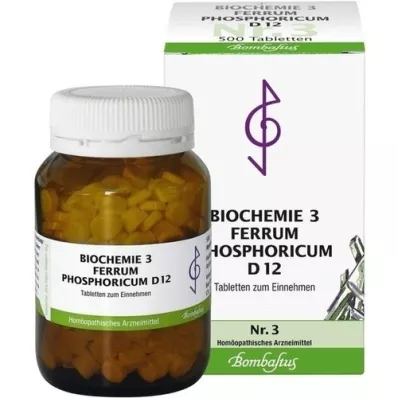 BIOCHEMIE 3 Ferrum phosphoricum D 12 tablet, 500 ks