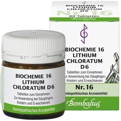 BIOCHEMIE 16 Lithium chloratum D 6 tablet, 80 ks