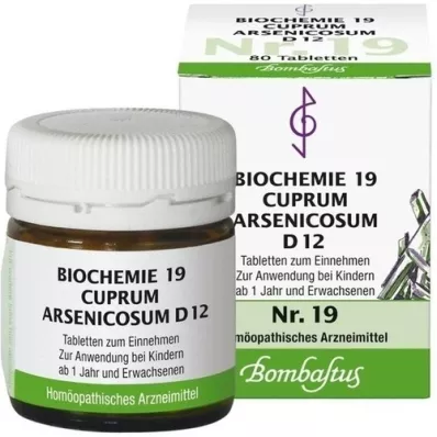 BIOCHEMIE 19 Cuprum arsenicosum D 12 tablet, 80 ks