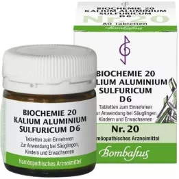BIOCHEMIE 20 Kalium aluminium sulphuricum D 6 tbl, 80 ks