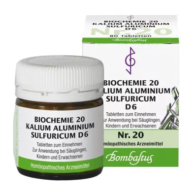 Biochemie 20 Potassium aluminium sulfuricum D 6 tablet, 80 ks