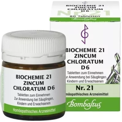 BIOCHEMIE 21 Zincum chloratum D 6 tablet, 80 ks