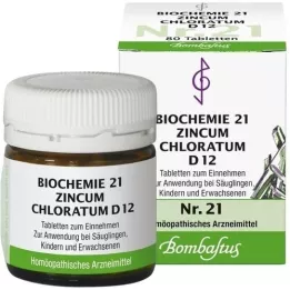 BIOCHEMIE 21 Zincum chloratum D 12 tablet, 80 ks