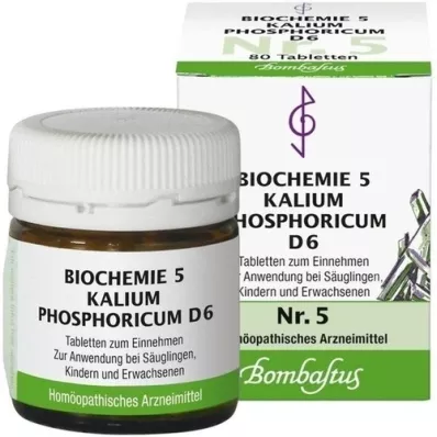 BIOCHEMIE 5 Kalium phosphoricum D 6 tablet, 80 ks