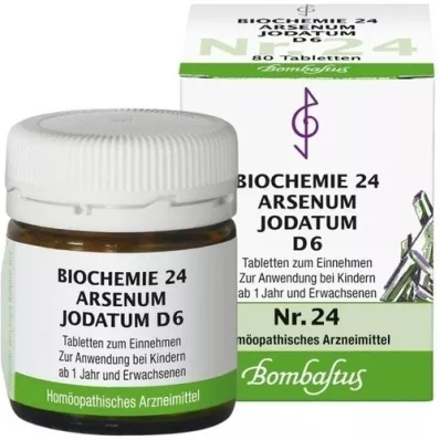 BIOCHEMIE 24 Arsenum jodatum D 6 tablet, 80 ks