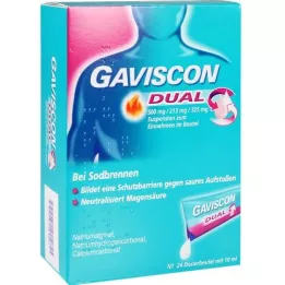 GAVISCON Dual 500mg/213mg/325mg Suspens.in bag, 24X10 ml