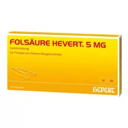 FOLSÄURE HEVERT 5 mg ampulky, 10 ks