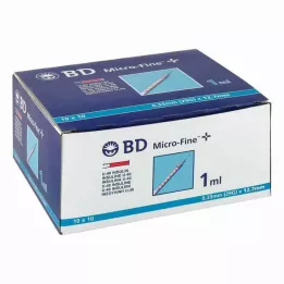 BD MICRO-FINE+ Inzulinspr.1 ml U40 12,7 mm, 100X1 ml