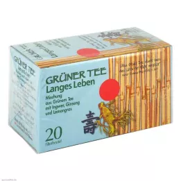 GRÜNER TEE+ Zázvor+Ženšen filtrační sáčky, 20 ks