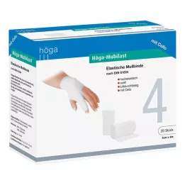 HÖGA-MUBILAST Fixační obvaz 4 cmx4 s celofánem, 1 ks