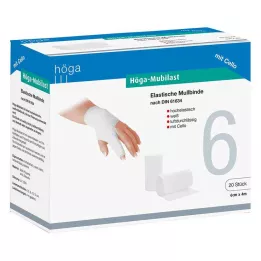 HÖGA-MUBILAST Fixační obvaz 6 cmx4 s celofánem, 1 ks