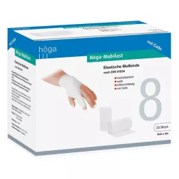 HÖGA-MUBILAST Fixační obvaz 8 cmx4 s celofánem, 1 ks