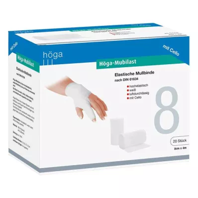 HÖGA-MUBILAST Fixační obvaz 8 cmx4 s celofánem, 1 ks