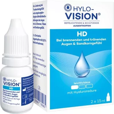 HYLO-VISION HD Oční kapky, 2x15 ml