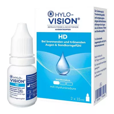 HYLO-VISION HD Oční kapky, 2x15 ml