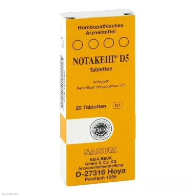 NOTAKEHL D 5 tablet, 20 ks NOTAKEHL D 5 tablet, 20 ks