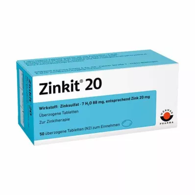 ZINKIT 20 potahovaných tablet, 50 ks