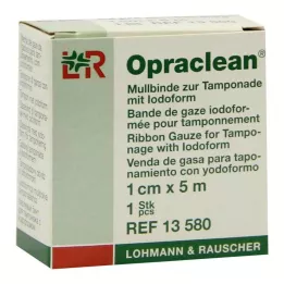 OPRACLEAN Gázový obvaz na tampon s jodoformem 1 cm x 5 m, 1 ks
