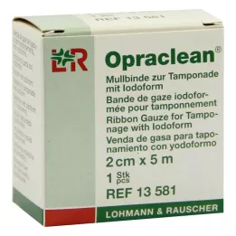 OPRACLEAN Gázový obvaz na tampon s jodoformem 2 cm x 5 m, 1 ks