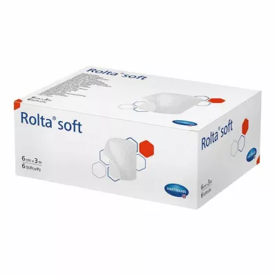 ROLTA měkký syntetický bavlněný obvaz 6 cmx3 m, 6 ks