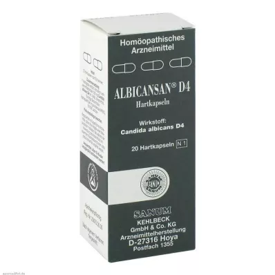 Albicansan D 4 kapsle, 20 ks
