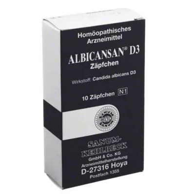 Albicansan D 3 čípky, 10 ks