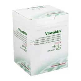 VLIWAKTIV Odsávačka s aktivním uhlím sterilní 10x10 cm, 20 ks
