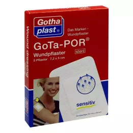 GOTA-POR Sádra na rány 5x7,2 cm sterilní, 5 ks